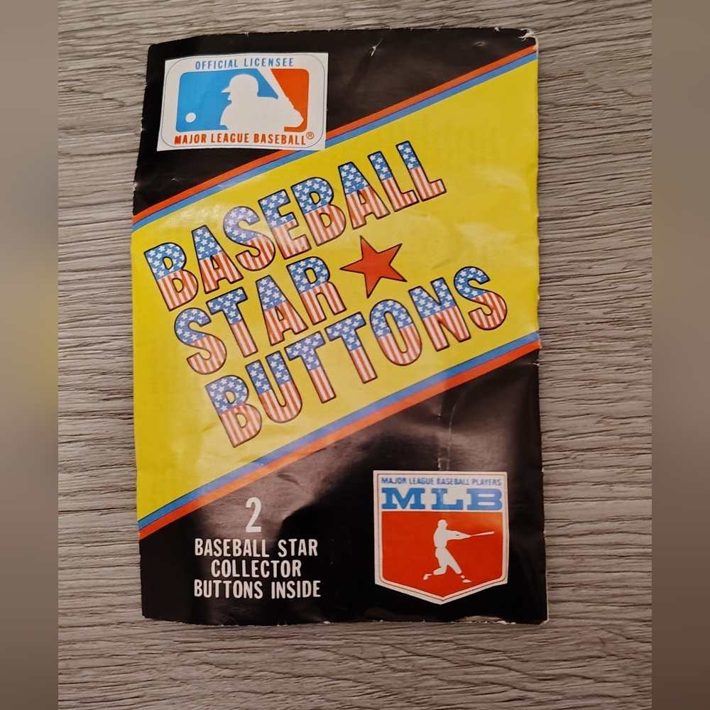 Vintage MLB Baseball Star Buttons Pack